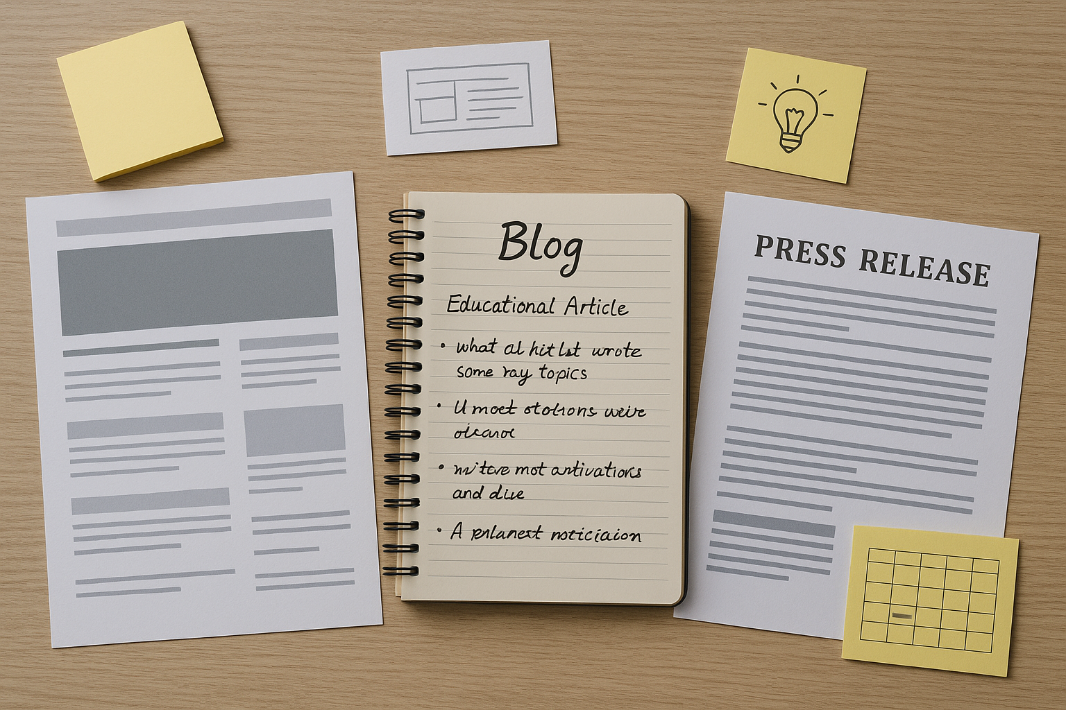 Conteúdo para site, blog e imprensa: quando cada formato funciona melhor